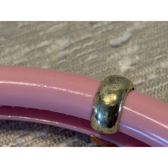 Vintage 1980s Cascade Clip Pink Gold - Picture 2 of 4